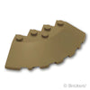 ブロック ラウンド コーナー 6 x 6 - スロープ 33° ファセット：[Dark Tan / ダークタン]