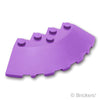 ブロック ラウンド コーナー 6 x 6 - スロープ 33° ファセット：[Md,Lavender / ミディアムラベンダー]