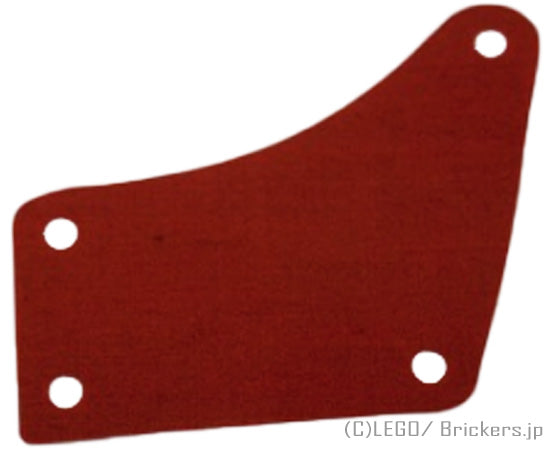 LEGO® パーツ 4630044/4630319 テキスタイル - 帆布 Extended コーナー - パイレーツ・オブ・カリビアン：[Dark Red / ダークレッド] 96799-154 