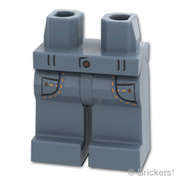 LEGO® パーツ 6319295 ミニフィグ レッグ - ベルトループとポケット：[Sand Blue / サンドブルー] 970c00pb1427-135 