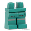 ミニフィグ レッグ - ポケットとシルバーリフレクター：[Dark Turquoise / ダークターコイズ]