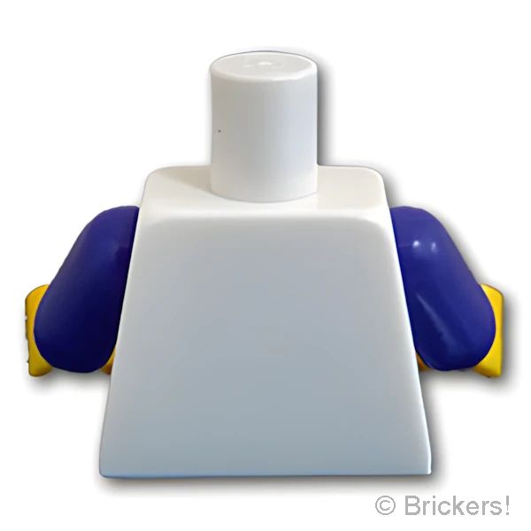 LEGOR パーツ 4587908/6157699 トルソー - オープンシャツとベスト：[White / ホワイト] 973pb0715c01-001 の商品ページ｜レゴRパーツ バラ売りのブリッカーズ