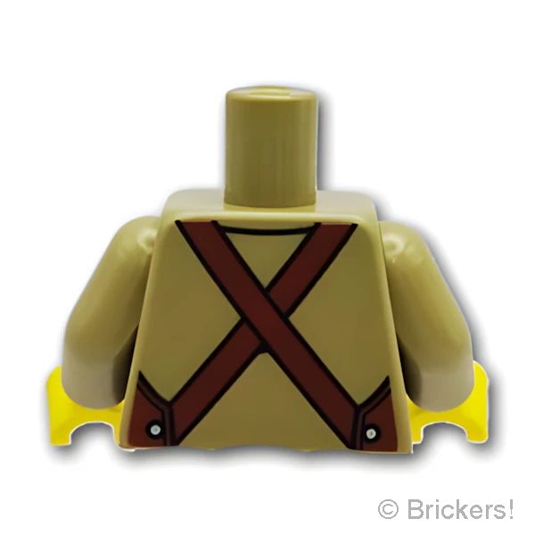 LEGO® パーツ 6335769 トルソー - 茶色のエプロン：[Dark Tan / ダークタン] 973pb4201c01-138 の商品ページ｜レゴRパーツ バラ売りのブリッカーズ