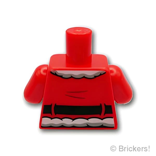 LEGOR パーツ 6362428 トルソー - サンタクロース(バックプリント有）：[Red / レッド] 973pb4487c01-021 の商品ページ｜レゴRパーツ バラ売りのブリッカーズ