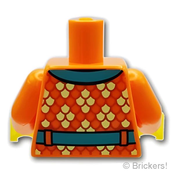 LEGOR パーツ 6397829 トルソー - オレンジのコート：[Orange / オレンジ] 973pb4759c01-106 の商品ページ｜レゴRパーツ バラ売りのブリッカーズ