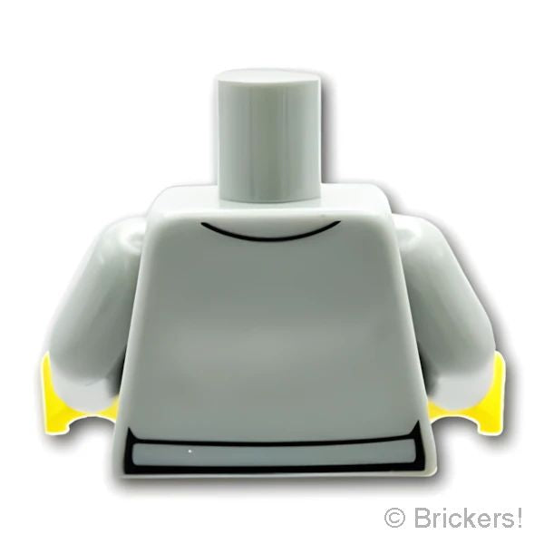 LEGOR パーツ 6400922 トルソー - アイスキャンディーのシャツ：[Light Bluish Gray / グレー] 973pb4760c01-194 の商品ページ｜レゴRパーツ バラ売りのブリッカーズ