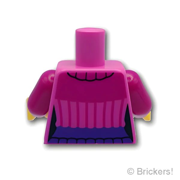 LEGOR パーツ 6401404 トルソー - ニットの女性：[Dark Pink / ダークピンク] 973pb4779c01-221 の商品ページ｜レゴRパーツ バラ売りのブリッカーズ