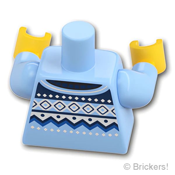 LEGOR パーツ 6434969 トルソー - フェアアイルセーター：[Bt,Lt Blue / ブライトライトブルー] 973pb5102c01-212 の商品ページ｜レゴRパーツ バラ売りのブリッカーズ