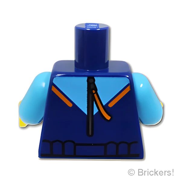 LEGOR パーツ 6441062 トルソー - ダイバースーツ バックル付き：[Dark Blue / ダークブルー] 973pb5259c01-140 の商品ページ｜レゴRパーツ バラ売りのブリッカーズ