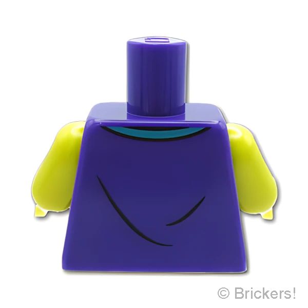 LEGOR パーツ 6446179 トルソー - 3本ラインのノースリーブ：[Dark Purple / ダークパープル] 973pb5271c01-268 の商品ページ｜レゴRパーツ バラ売りのブリッカーズ