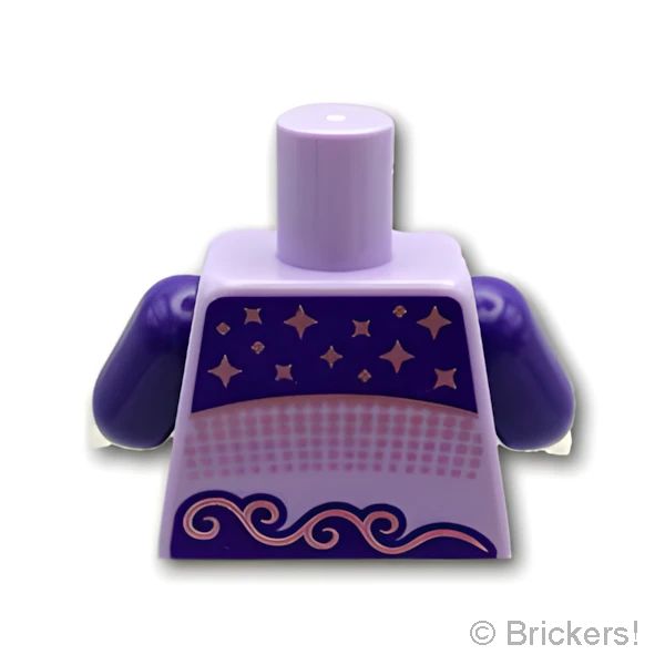 LEGOR パーツ 6446225 トルソー - フィギュアスケートのコスチューム：[Lavender / ラベンダー] 973pb5301c01-325 の商品ページ｜レゴRパーツ バラ売りのブリッカーズ