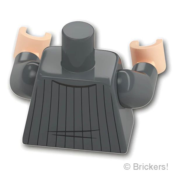 LEGOR パーツ 6457137 トルソー - ダークグレーのピンストライプスリーピーススーツ：[Dark Bluish Gray / ダークグレー] 973pb5449c01-199 の商品ページ｜レゴRパーツ バラ売りのブリッカーズ