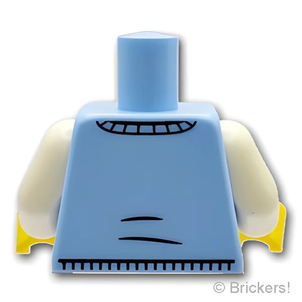 LEGOR パーツ 6475402 トルソー - 赤いネクタイにIDバッジ：[Bt,Lt Blue / ブライトライトブルー] 973pb5459c01-212 の商品ページ｜レゴRパーツ バラ売りのブリッカーズ