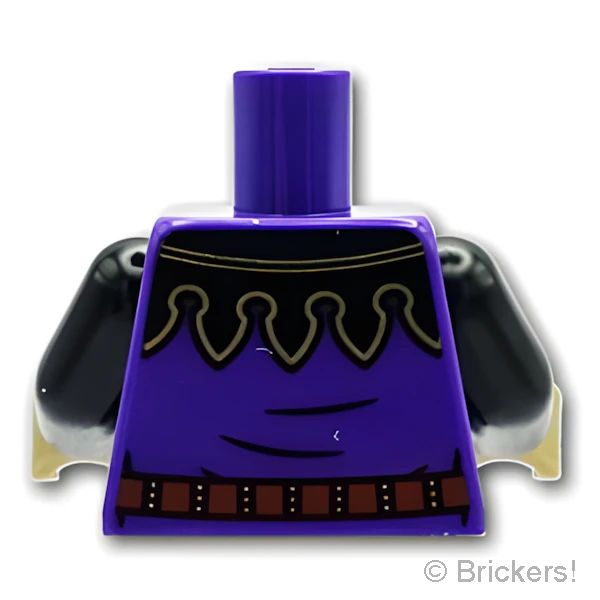 LEGOR パーツ 6489713 トルソー - 黒のマントル：[Dark Purple / ダークパープル] 973pb5567c01-268 の商品ページ｜レゴRパーツ バラ売りのブリッカーズ