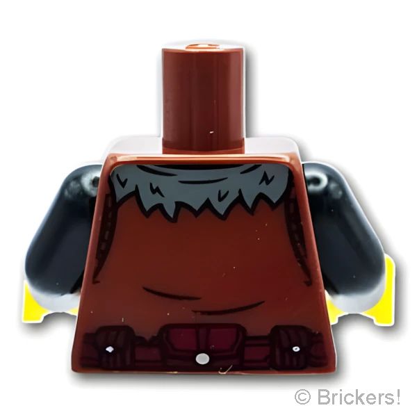LEGOR パーツ 6490318 トルソー - オオカミのエンブレム：[Reddish Brown / ブラウン] 973pb5568c01-192 の商品ページ｜レゴRパーツ バラ売りのブリッカーズ
