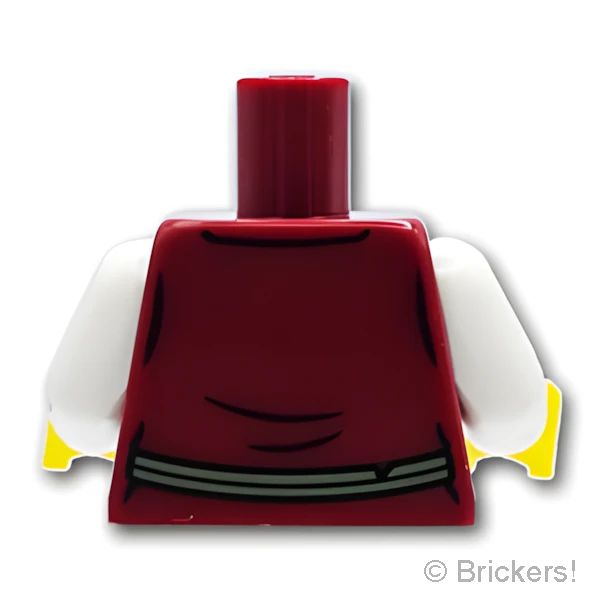 LEGOR パーツ 6490036 トルソー - 編み上げ紐のドレス：[Dark Red / ダークレッド] 973pb5574c01-154 の商品ページ｜レゴRパーツ バラ売りのブリッカーズ