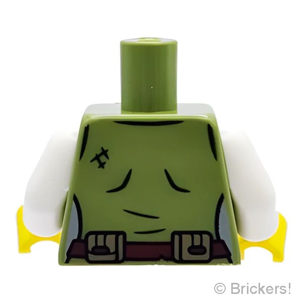 LEGOR パーツ 6490485 トルソー - ボロボロのベスト：[Olive Green / オリーブグリーン] 973pb5578c01-155 の商品ページ｜レゴRパーツ バラ売りのブリッカーズ