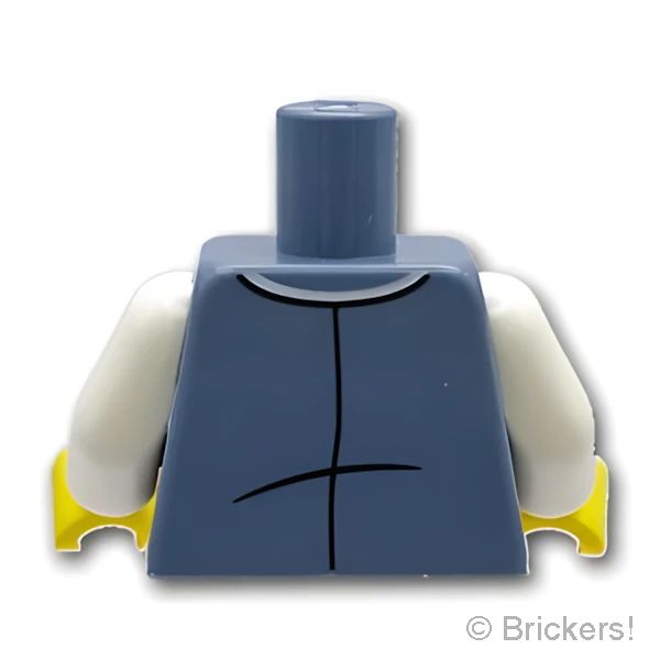 LEGOR パーツ 6494197 トルソー - トラムドライバーのユニフォーム：[Sand Blue / サンドブルー] 973pb5750c01-135 の商品ページ｜レゴRパーツ バラ売りのブリッカーズ