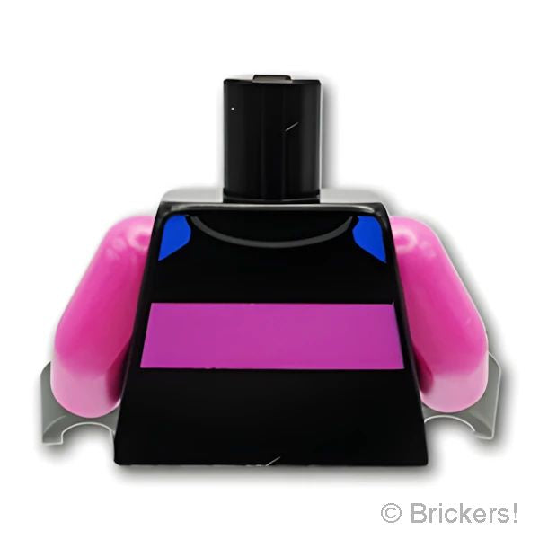 LEGOR パーツ 6533563 トルソー - レーススーツ：[Black / ブラック] 973pb5945c01-026 の商品ページ｜レゴRパーツ バラ売りのブリッカーズ