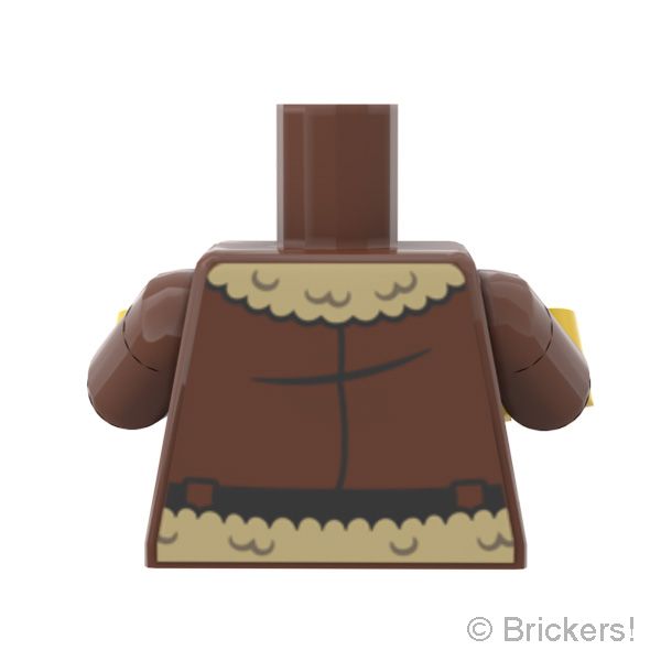 LEGO® パーツ 6530822 トルソー - アビエーター / ボンバージャケット：[Reddish Brown / ブラウン] 973pb5956c01-192 