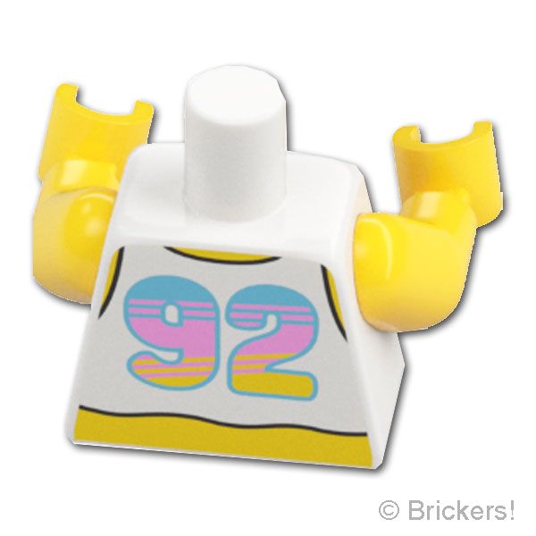 LEGO® パーツ 6553193 トルソー - パラディサタンクトップ / 92：[White / ホワイト] 973pb6133c01-001 