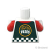 トルソー - チェックベストに「FRIES」バックプリント：[White / ホワイト]