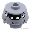 コーン 2 x 2 台形 - コックピットの窓とNASAロゴ：[Light Bluish Gray / グレー]