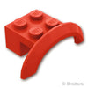 ビークル カー マッドガード 4 x 2 1/2 x 1 - ラウンドアーチ：[Red / レッド]