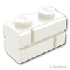 ブロック 1 x 2 - レンガ：[White / ホワイト]