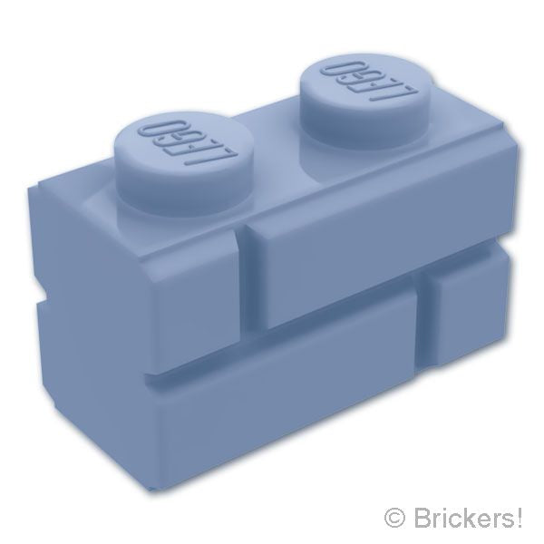 LEGO® パーツ 6417947 ブロック 1 x 2 - レンガ：[Sand Blue / サンドブルー] 98283-135 