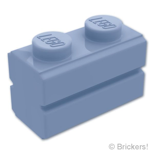LEGO® パーツ 6417947 ブロック 1 x 2 - レンガ：[Sand Blue / サンドブルー] 98283-135 