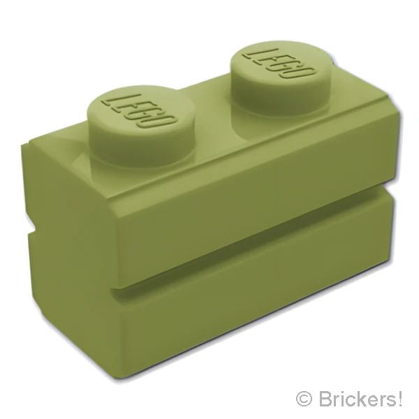 LEGOR パーツ 6202628/6469108 ブロック 1 x 2 - レンガ：[Olive Green / オリーブグリーン] 98283-155 の商品ページ｜レゴRパーツ バラ売りのブリッカーズ