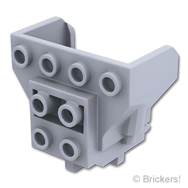LEGOR パーツ 6453106 コックピット 4 x 2 x 3 - クリップ：[Light Bluish Gray / グレー] 98876-194 の商品ページ｜レゴRパーツ バラ売りのブリッカーズ