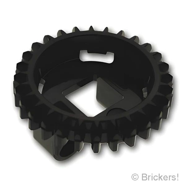 LEGOR パーツ 4652236/6326620 テクニック ターンテーブル スモール トップ - 28歯：[Black / ブラック] 99010-026 の商品ページ｜レゴRパーツ バラ売りのブリッカーズ