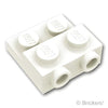 プレート 2 x 2 x 2/3 - サイド2スタッド：[White / ホワイト]