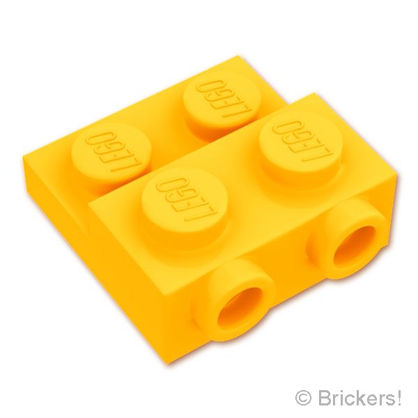 LEGO® パーツ - プレート 2 x 2 x 2/3 - サイド2スタッド：[Bt,Lt Orange / ブライトライトオレンジ] 99206-191 