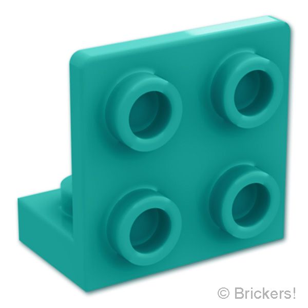 LEGO® パーツ 6513766 ブラケット インバート 1 x 2 - 2 x 2：[Dark Turquoise / ダークターコイズ] 99207-107 