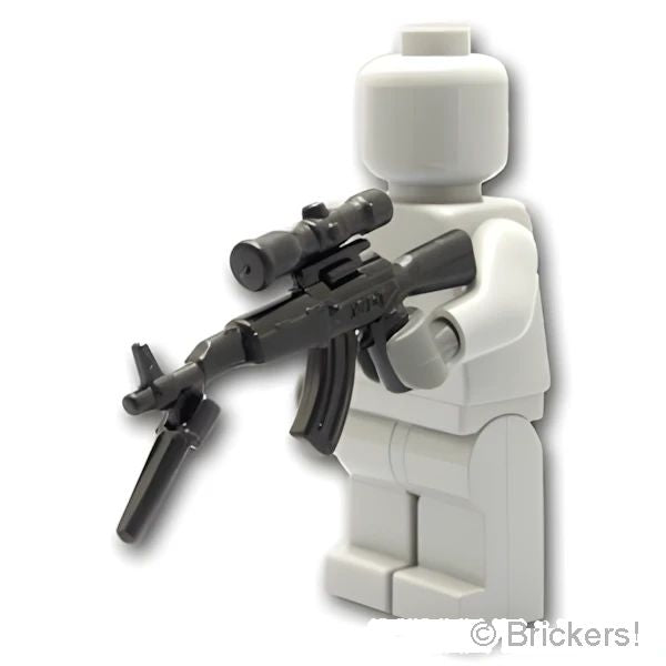 LEGOR パーツ アサルトライフル AK-47s スコープ&銃剣付き：[Black / ブラック] cp-sdt-ak47s-026 の商品ページ｜レゴRパーツ バラ売りのブリッカーズ