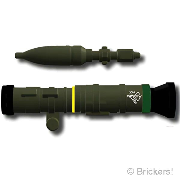 LEGOR パーツ 対戦車無反動砲 AT-4(FV47)：[Deep Gray Green / ディープグレーグリーン] cp-sdt-at4-dgg の商品ページ｜レゴRパーツ バラ売りのブリッカーズ