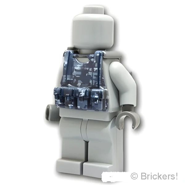 LEGOR パーツ タクティカルベスト B12 デジタルブルーカモフラージュ：[Dark Bluish Gray / ダークグレー] cp-sdt-b12dbc-199 の商品ページ｜レゴRパーツ バラ売りのブリッカーズ