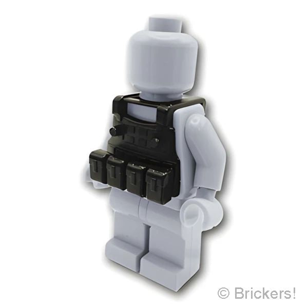 LEGOR カスタムパーツ タクティカルベスト用 ポーチ：[Black / ブラック] CP-SDT-BK31-026 の商品ページ｜レゴRパーツ バラ売りのブリッカーズ