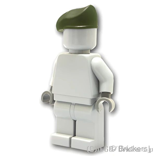 LEGOR パーツ ベレー帽：[Tank Green / タンクグリーン] cp-sdt-bq7-tg の商品ページ｜レゴRパーツ バラ売りのブリッカーズ