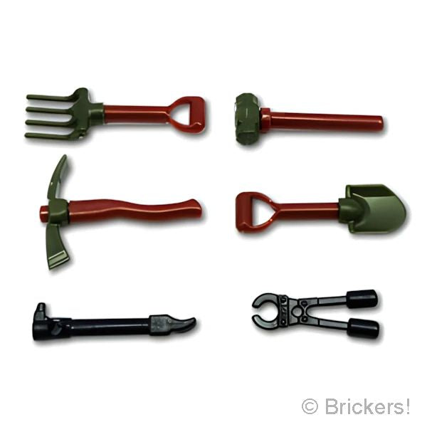 LEGO® カスタムパーツ ツールセットFSV6：[Reddish Brown / ブラウン] CP-SDT-FSV6-192 の商品ページ｜レゴRパーツ バラ売りのブリッカーズ