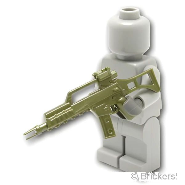 LEGOR パーツ アサルトライフル G36C：[Iron Green / アイアングリーン] cp-sdt-g36c-ig の商品ページ｜レゴRパーツ バラ売りのブリッカーズ