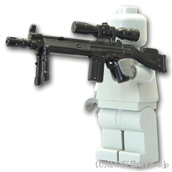 LEGOR パーツ スナイパーライフル G3SG1：[Black / ブラック] cp-sdt-g3sg1-026 の商品ページ｜レゴRパーツ バラ売りのブリッカーズ