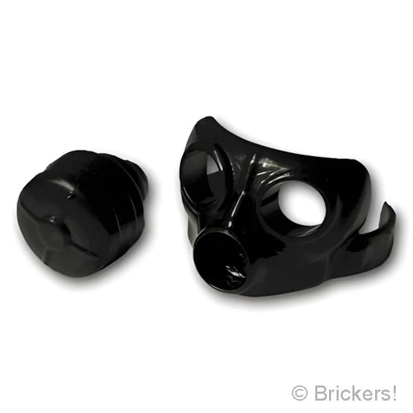 LEGOR パーツ ガスマスク GS00 CA1キャニスター付き：[Black / ブラック] cp-sdt-gs00ca1-026 の商品ページ｜レゴRパーツ バラ売りのブリッカーズ