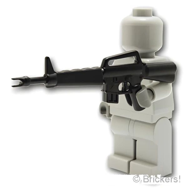 LEGOR パーツ アサルトライフル M16A1：[Black / ブラック] cp-sdt-m16a1-026 の商品ページ｜レゴRパーツ バラ売りのブリッカーズ