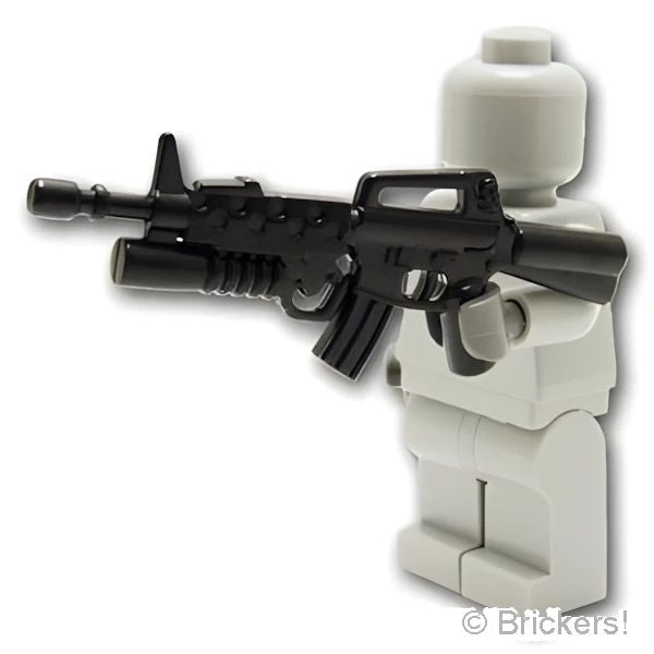 LEGOR パーツ アサルトライフル M16SB：[Black / ブラック] cp-sdt-m16sb-026 の商品ページ｜レゴRパーツ バラ売りのブリッカーズ