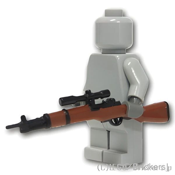 LEGOR パーツ ライフル M1ガーランド 半自動小銃 ブラウンボディ：[Black / ブラック] cp-sdt-m1cg-026 の商品ページ｜レゴRパーツ バラ売りのブリッカーズ