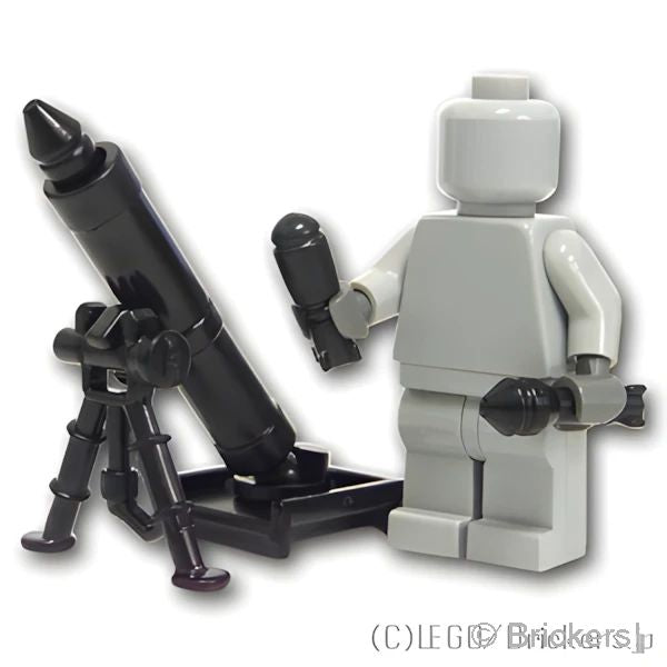 LEGOR パーツ 迫撃砲 M2：[Black / ブラック] cp-sdt-m2m-026 の商品ページ｜レゴRパーツ バラ売りのブリッカーズ